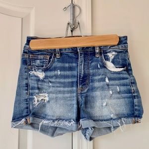 American Eagle Distressed Denim Shorts